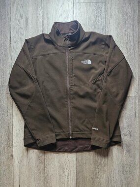 The North Face Apex Bionic Softshell Jacket Women´s Large Brown Full Zip Fleece